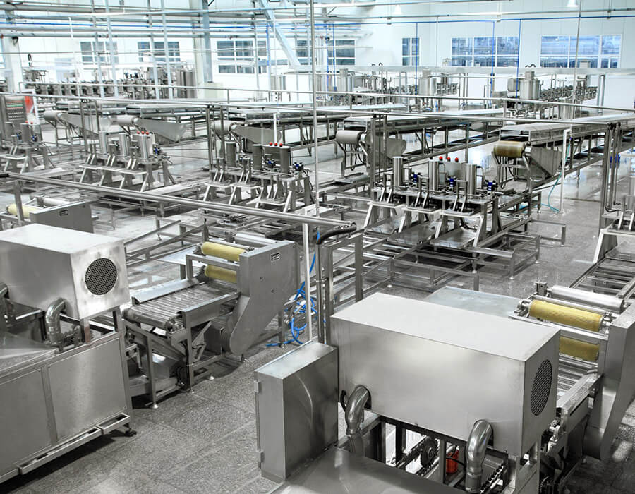 豆制品综合加工厂生产线车间一角 - comprehensive-bean-product-processing-production-line